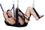 Extreme Sling Leather Bondage Suspension Sling – Black
