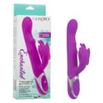 Enchanted Throbbing Butterfly Rechargeable Vibrator – Purple - Image 2