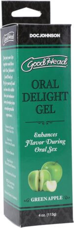 Good Head Oral Delight Gel 4 Oz - Green Apple - Image 3