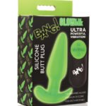 Glow in the Dark Butt Plug With Remote - Green
