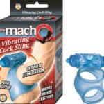 Macho Vibrating Cock Sling - Blue