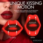 Magic Kiss Kissing Clitoral Stimulator With Thrusting Vibrator - Red - Image 4