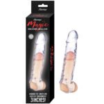 Magic Penis Extender and Ball Strap 6.5" Clear