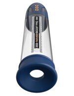 Max Boost Pro Flow Rechargeable Penis Pump – Blue/Clear - Image 4