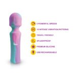 Mighty Muse Mini Massager Unicorn – Rechargeable Silicone Wand Vibrator - Image 4