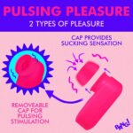 Mini Clitoral Stimulator with Silicone Suction Attachment – Pink - Image 3