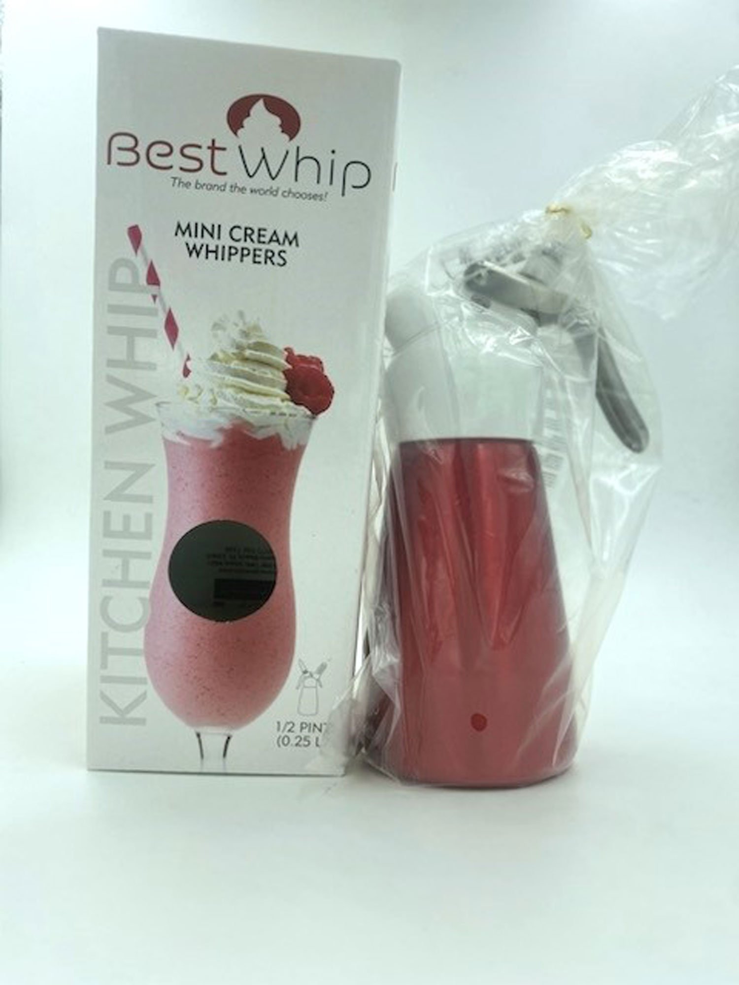 mini-cream-whipper-12-pint-red Mini Cream Whipper 1/2 Pint - Red - Image 1