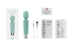 Mini Halo Minty Green Rechargeable Vibrating Wand - Image 4