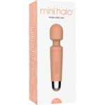 Mini Halo Peach Fuzz Rechargeable Wand Vibrator - Image 2