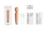 Mini Halo Peach Fuzz Rechargeable Wand Vibrator - Image 3