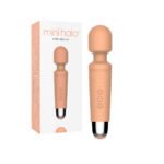Mini Halo Peach Fuzz Rechargeable Wand Vibrator - Image 5