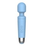 Mini Halo Powder Blue Rechargeable Vibrating Wand - Image 3