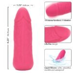 Mini Vibrating Studs Liquid Silicone Vibrator – Pink - Image 3