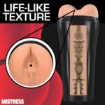 Mistress Vibrating Ass Masturbator – Medium, TPE, Beige - Image 4