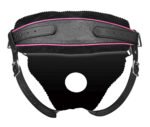 Flamingo Low Rise Strap-On Harness – Black Leatherette - Image 3