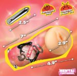 Mochi the Cat Girl Vibrating Pussy Stroker – Beige - Image 3