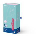Satisfyer Mono Flex Rechargeable Dual-Motor Rabbit Vibrator – Red - Image 2