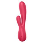 Satisfyer Mono Flex Rechargeable Dual-Motor Rabbit Vibrator – Red - Image 3