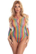 More Color Long Sleeve Bodysuit - One Size - Rainbow - Image 2