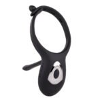 Mr. Tickler Black Adjustable Vibrating C-Ring with Dual Motors and Remote Control - Image 2
