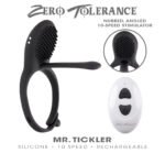 Mr. Tickler Black Adjustable Vibrating C-Ring with Dual Motors and Remote Control - Image 11