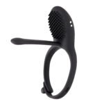 Mr. Tickler Black Adjustable Vibrating C-Ring with Dual Motors and Remote Control - Image 12