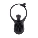 Mr. Tickler Black Adjustable Vibrating C-Ring with Dual Motors and Remote Control - Image 6
