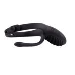 Mr. Tickler Black Adjustable Vibrating C-Ring with Dual Motors and Remote Control - Image 9