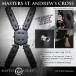 Ms Masters St Andrew's Cross Wall-Mounted BDSM Furniture – Black - Image 2