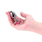 Rear Assets Silver Small Anal Plug – Pink - Image 4