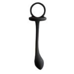 My Cockring Cring with Butt Plug – Black, 100% Silicone - Image 2