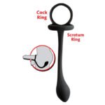 My Cockring Cring with Butt Plug – Black, 100% Silicone - Image 4