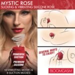 Mystic Rose Sucking and Vibrating Silicone Rose - Red - Image 3