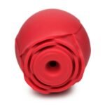 Mystic Rose Sucking and Vibrating Silicone Rose - Red - Image 6