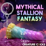 Mystique Unicorn Keychain – Pastel Silicone - Image 4
