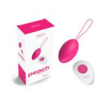 Peach Vibrating Egg Rechargeable Vibrator – Pink - Image 2