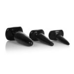 Anal Trainer Kit – Three-Piece Phthalate-Free PVC Anal Plug Set – Black - Image 4