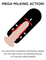 PDX Elite Vibrating Mega Milker Rechargeable Stroker – Beige - Image 4