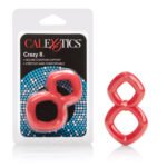 Crazy 8 Ring Red Dual Support Cock Ring - Image 3