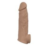 Natural Realskin Vibrating Penis Xtender - Brown - Image 4