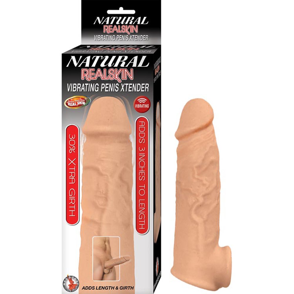 natural-realskin-vibrating-penis-xtender Natural Realskin Vibrating Penis Xtender - Image 1