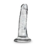 Naturally Yours - 5.5 Inch Glitter Dong - Sparkling Clear - Image 3