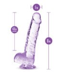 Naturally Yours - 6 Inch Crystalline Dildo - Amethyst - Image 5