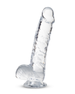 Naturally Yours 6 Inch Crystalline Dildo – Clear