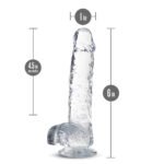 Naturally Yours 6 Inch Crystalline Dildo – Clear - Image 5