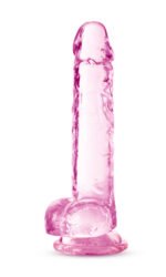 Naturally Yours - 7 Inch Crystalline Dildo - Rose - Image 2