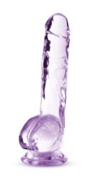 Naturally Yours - 8 Inch Crystalline Dildo - Amethyst - Image 3