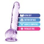 Naturally Yours - 8 Inch Crystalline Dildo - Amethyst - Image 4