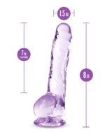 Naturally Yours - 8 Inch Crystalline Dildo - Amethyst - Image 5