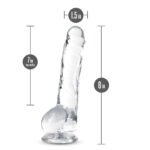 Naturally Yours - 8 Inch Crystalline Dildo - Diamond - Image 4